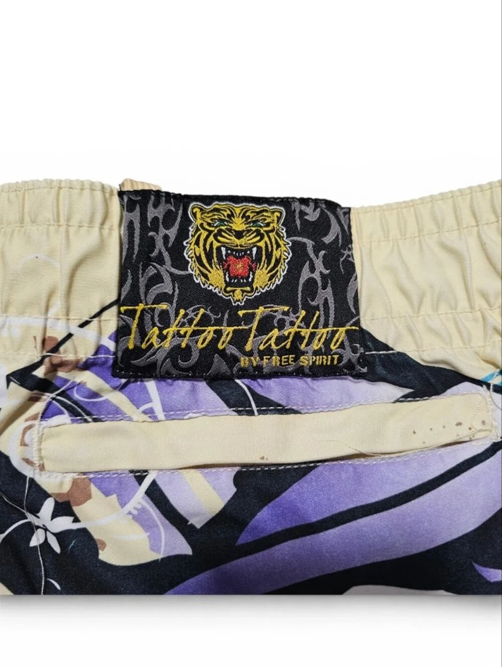 Tatoo Tatoo By Free Spirit Men's Skull Print Board Shorts Swim Trunks Size M